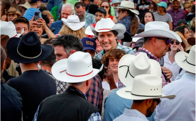 捧場卡加利牛仔節煎餅早餐會  杜魯多一餐多頓趴趴走