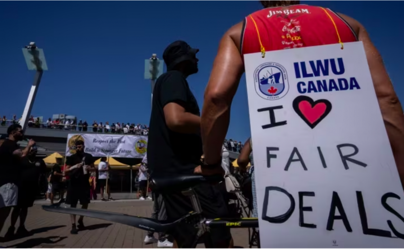 勞資達成為期4年臨時協議  結束卑詩港口罷工