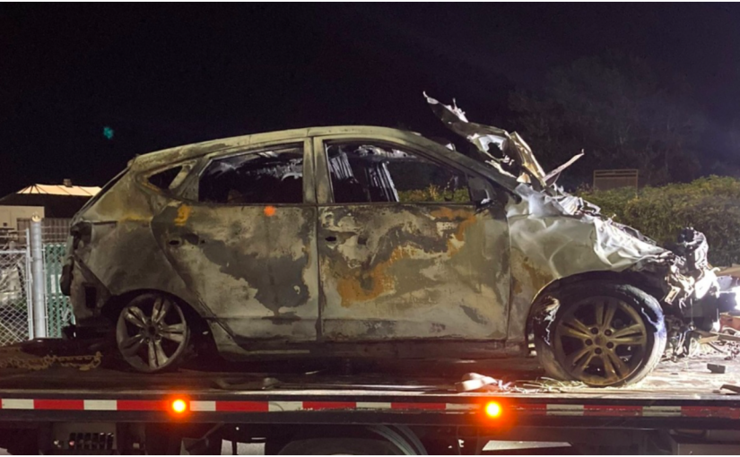 美國男子駕失車逃追捕闖入加拿大  汽車起火嫌疑人無傷已返國