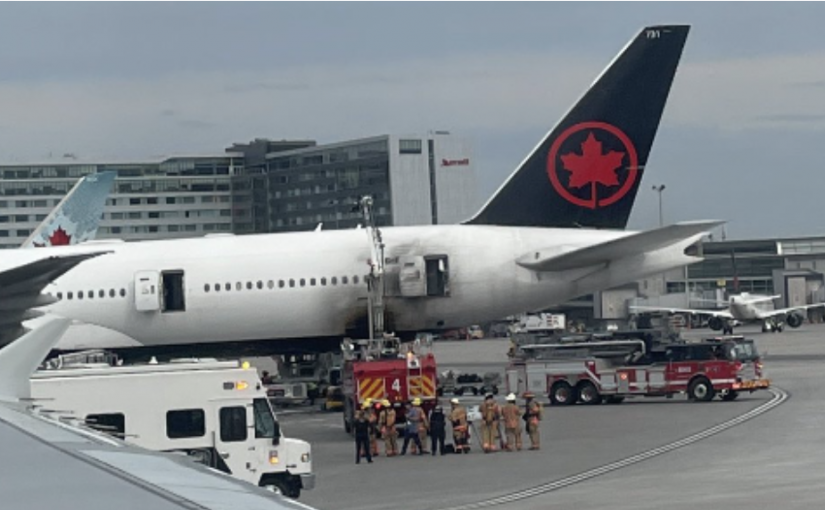 滿地可杜魯多機場發生火災