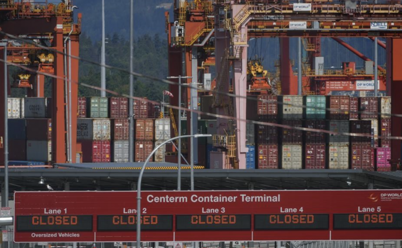 臨時協議被否決 卑詩港口工人再度罷工