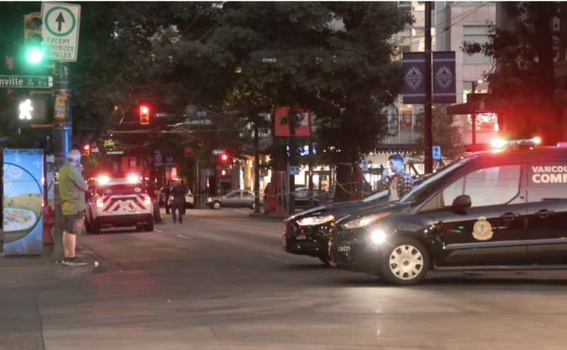 溫哥華市中心發生持刀傷人 傷者已被送院