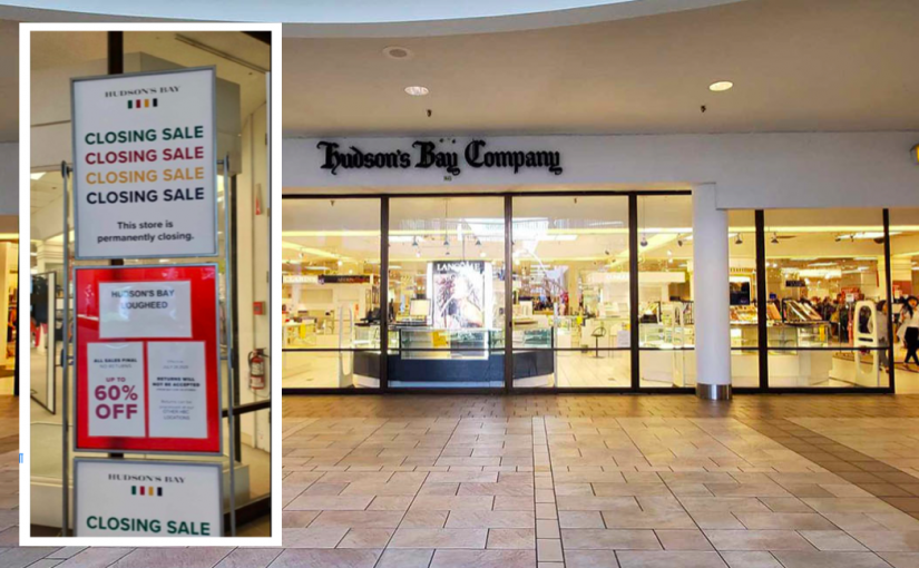 本拿比洛歇商場Hudson’s Bay年底關閉  存貨打折出售
