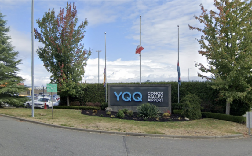 西捷航空航班在溫哥華島與軍機碰撞而取消