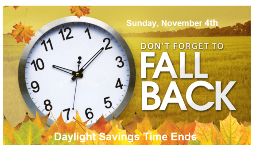 冬令時間將至     11月 4日撥慢鐘