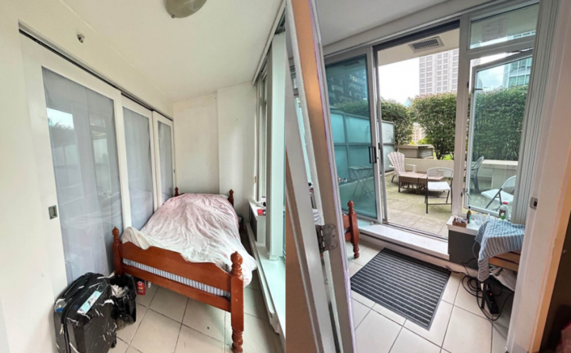 露台「門縫」間劏房月租一千  網民嘆為租房可以去到幾盡？