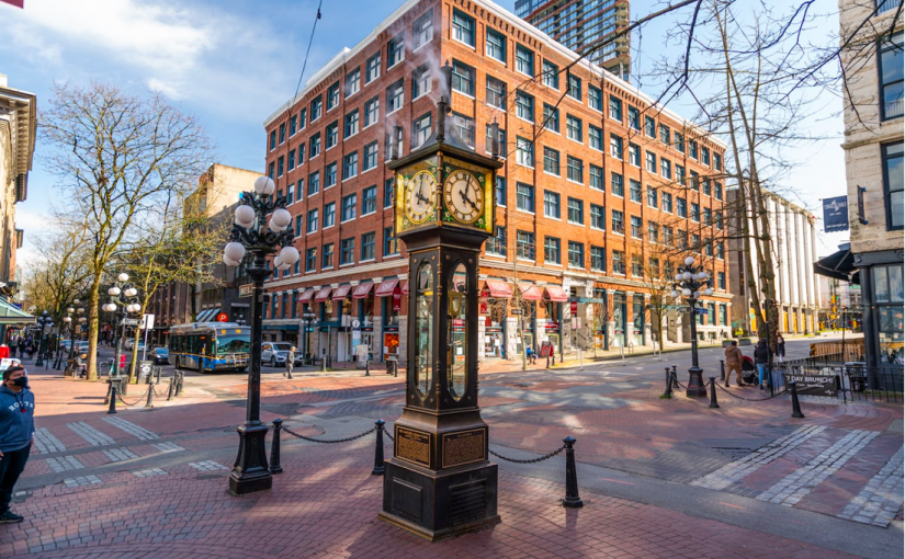 溫哥華打卡熱点煤氣鎮蒸汽鐘附近明夏成步行街