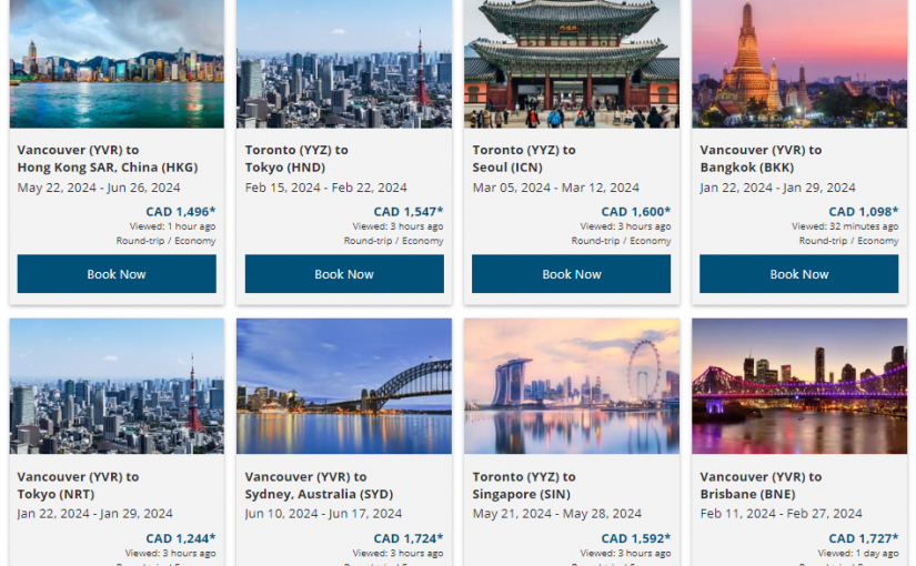 加航西捷快閃特賣 180目的地優惠價最後今天