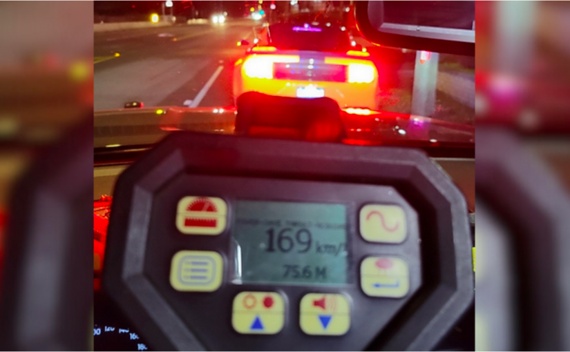 列治文新手司機超速3倍狂飆被逮個正著