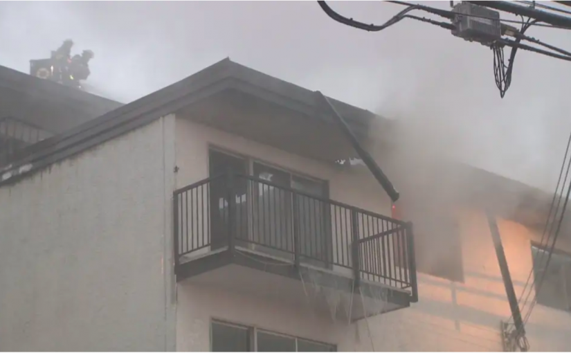 北溫廢棄柏文大火徹夜燃燒  不確定是否有擅入者