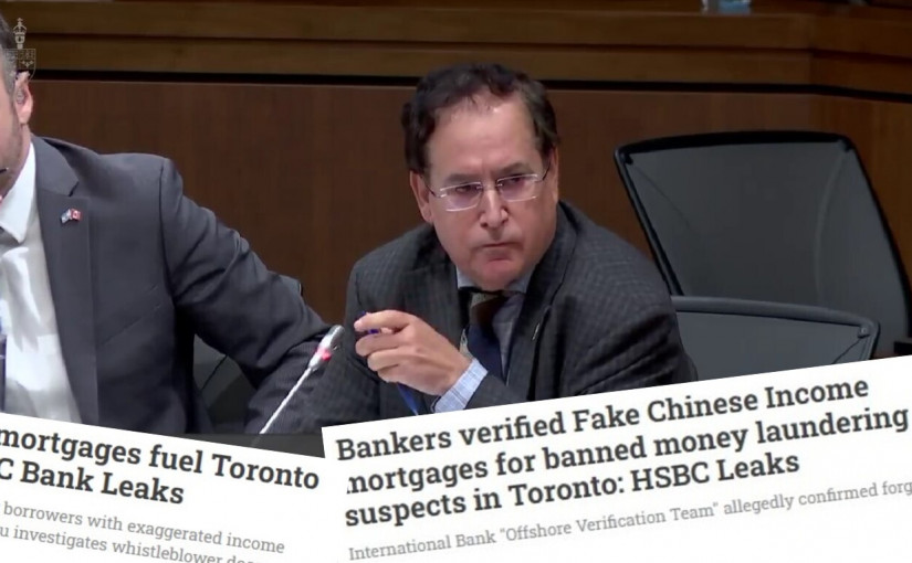 國會議員引「爆炸性」報道稱有華裔客戶借匯豐按揭洗黑錢 問政府會否影響RBC併購