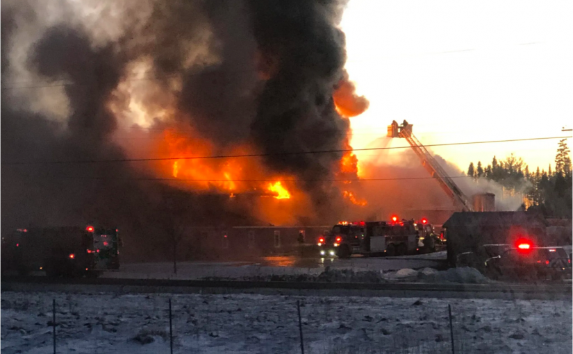 紐省小鎮最大僱主一家薯片廠被大火化為灰燼