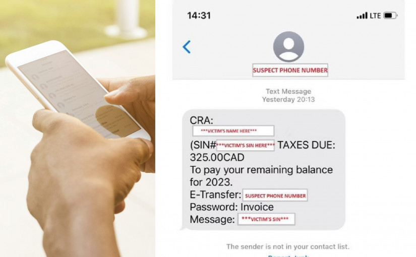 持受害人SIN號碼發訊息騙財 稅局彩票局警告慎防偽冒資訊