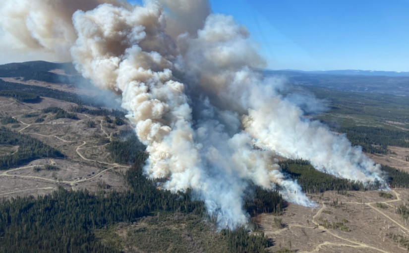 卑詩卡里布地區山火爆發  疑似人為因素