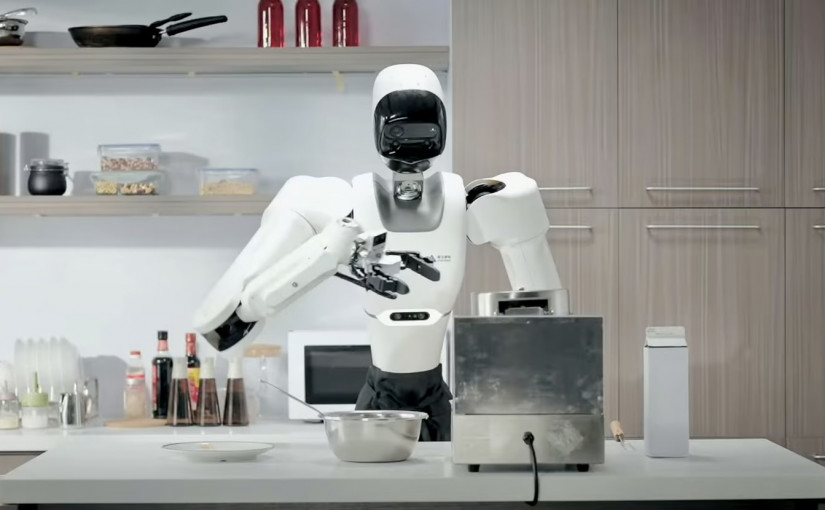 科技/有片| 中國製家用機械人做家務  焗餅餵貓泡茶投籃樣樣識