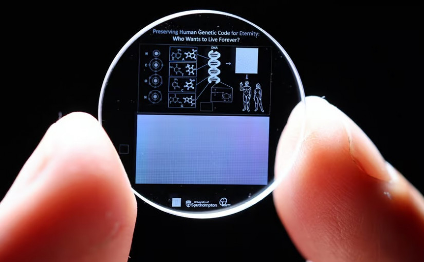 科技| 5D晶體儲存整個人類基因組  360 TB容量可保存數十億年