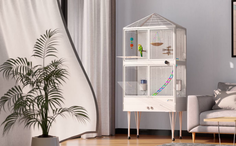 科技/有片|世界首款智能鳥籠 清潔餵養全自動化