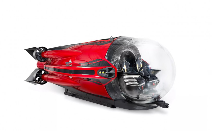 科技| 三座位子彈型超級潛艇亮相 時速高達10海里深潛300米