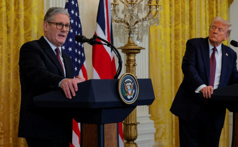 記者會上打斷英國首相談加拿大  特朗普說：夠了！