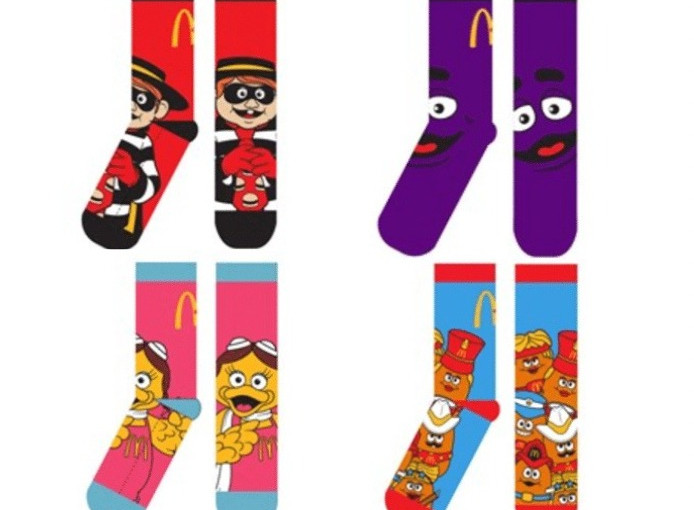 【麥當勞限定收藏】麥當勞推出4款經典角色圖案襪