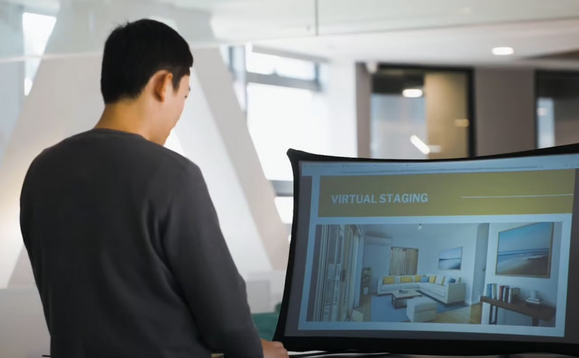 科技/有片|便攜摺疊螢幕如雨傘展開 35吋螢幕陽光下清晰可見