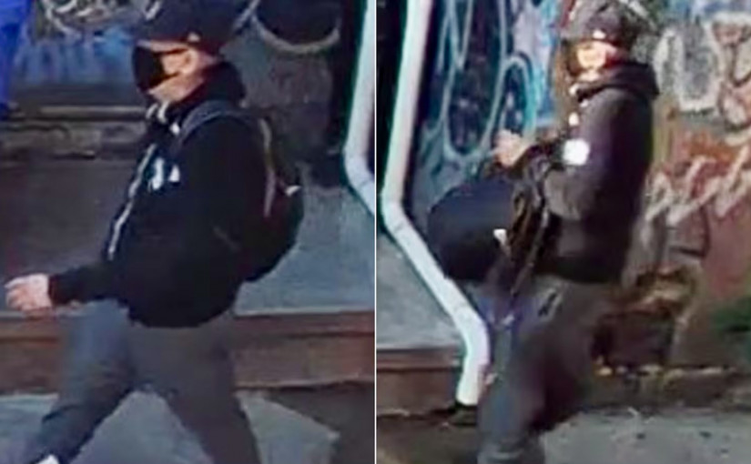 多市警通緝口罩黑衣男子 餐廳女員工受刀傷失手袋