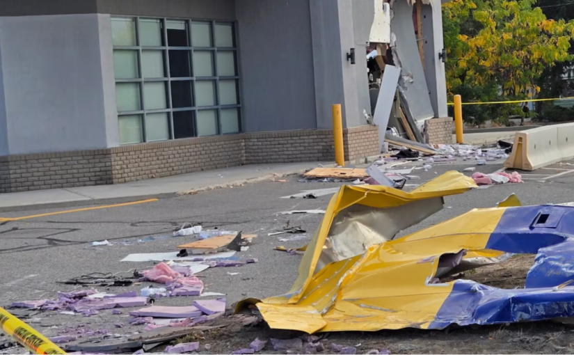 偷兒大膽竊盜  銀行ATM機器全毀