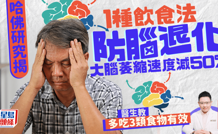 哈佛研究揭1種飲食法防腦退化 大腦萎縮速度減50% 醫生教多吃3類食物有效
