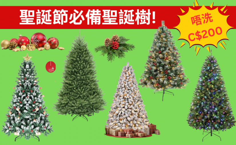 【JETSO 推介】聖誕節必備 ~ 唔洗C$200可以買到最高7.5呎聖誕樹!