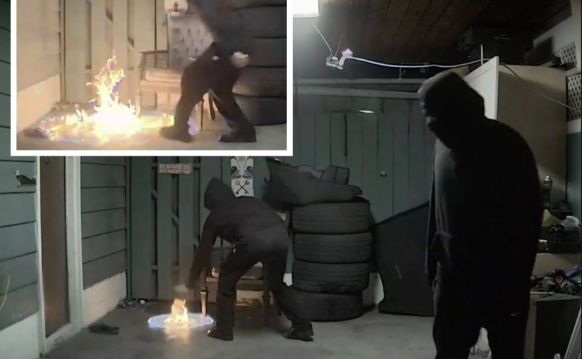 【有片】卑詩警公布兩蒙面人縱火震撼畫面  籲公眾提供線索