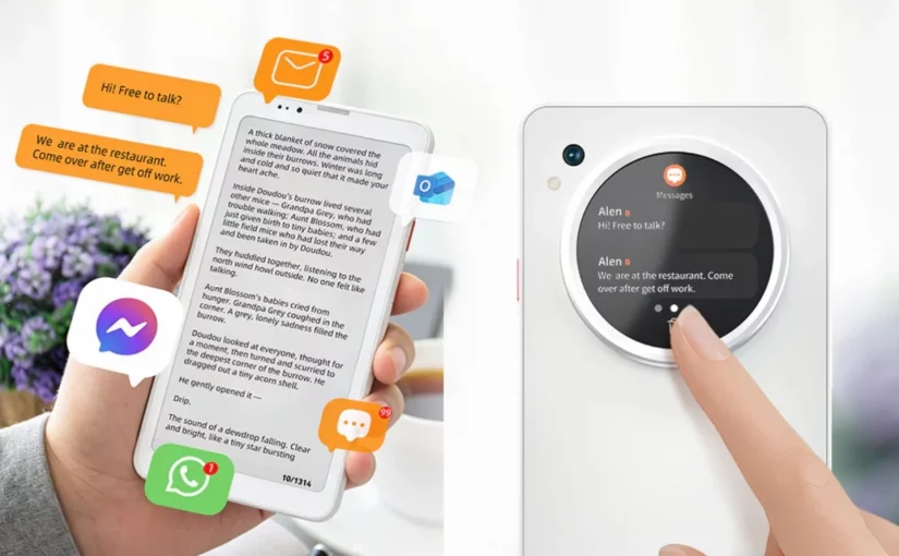 科技|雙屏設計結合閱讀與手機  HiBreak Dual支援手寫筆與AI