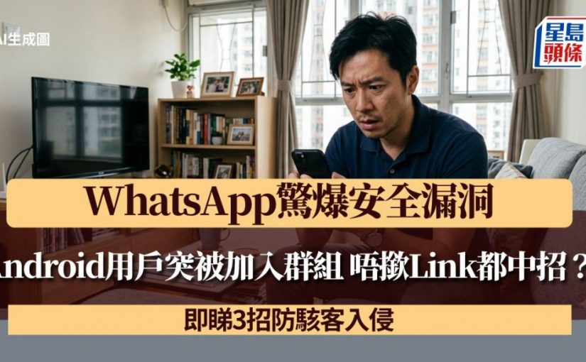 WhatsApp驚爆安全漏洞！Android用戶突被加入群組 唔撳Link都中招？ 即睇3招防駭客入侵