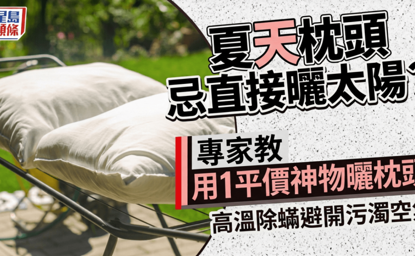 夏天枕頭忌直接曬太陽？專家教用1平價神物曬枕頭 高溫除蟎避開污濁空氣